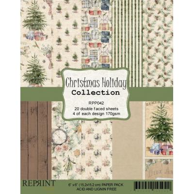 Reprint Christmas Holiday Designpapier - Paper Pack